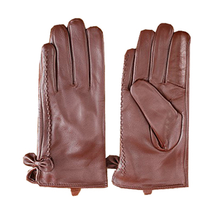 Guantes Clásicos de Piel de Oveja Genuina para Mujer, Diseño Sencillo para Invierno, Uso Diario, Casual, al Aire Libre, Viajes y Fiestas - Product Image 4