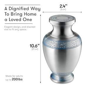 ที่เก็บขี้เถ้ากระดูกโกงเก๋ๆทำจากอะลูมิเนียม100% สำหรับผู้ใหญ่ของที่ระลึกงานเผาศพ - Product Image 6