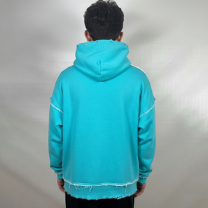 Sweat-shirts et pulls à capuche personnalisés 100% coton, lourds, surdimensionnés, à double col, à épaules tombantes, basiques surdimensionnés - Product Image 2