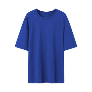 OEM logotipo personalizado bordado impreso color suelto gota hombro puro algodón de los hombres y la camiseta para los hombres DDP Envío - Product Image 5