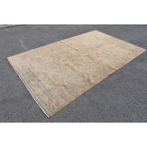 พรมขนสัตว์ตุรกีวินเทจ59x97ฟุตดีไซน์คลาสสิกงานเย็บปะทำด้วยมือสี่เหลี่ยมห้องโถงสำหรับห้องนั่งเล่นน้ำยาง - Product Image 3