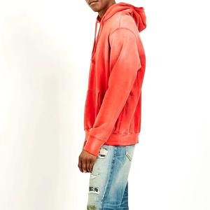 Sweat à capuche avec fermeture éclair de haute qualité personnalisé pour hommes coupe ample Style Streetwear lavage à l'acide conception fanée au soleil ODM OEM Hoodies - Product Image 5