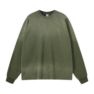 เสื้อสเวตเชิ้ตโอเวอร์ไซส์คุณภาพสูงสำหรับทุกเพศทุกวัย เหมาะสำหรับฤดูหนาวและฤดูใบไม้ร่วง รับสกรีนโลโก้ ผ้าหนา 100% ผ้าฝ้าย สไตล์สตรีทแวร์ กันยับ - Product Image 5