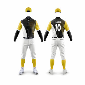 Maillot de Baseball personnalisé de haute qualité nouveauté respirant 100% uniformes en Polyester avec broderie par Sublimation Logo ensembles imprimés - Product Image 1