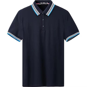 2025 camiseta de Polo de alta calidad para hombre 100% algodón transpirable manga corta tela de punto antiarrugas estilo Simple - Product Image 4