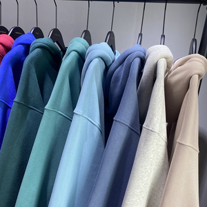 H5518 Sweat-shirts pour hommes à coupe régulière en coton 100% doublés de polaire 360 g/m² avec impression brodée personnalisée - Product Image 5