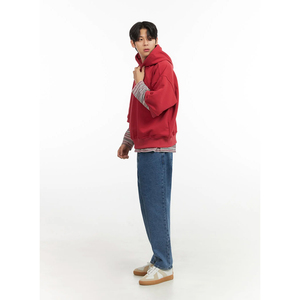 Sweats à capuche personnalisés sweat à capuche hip hop demi-manches sweats à capuche avec impression de mode pour hommes pullover sweats à capuche avec logo OEM - Product Image 3