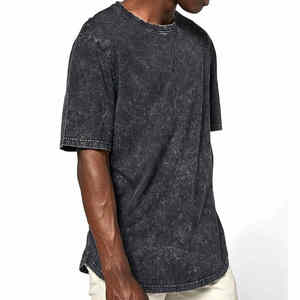 Camiseta Formal de Cuello Redondo para Hombre, Tejido de Punto de Algodón 100%, Longitud Regular, Ecológico A LA Venta - Product Image 4