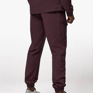 Joggers informales para hombre, tela elástica de cuatro vías de alta calidad, cintura elástica ligera, puños elásticos, bolsillos laterales de carga - Product Image 2