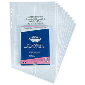 Durable Transparent Polypropylene Business Card Holders 10-Piece Pack for File <b>Folder</b> Accessories - Product Image 2