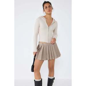 Cárdigan de punto casual con cremallera y manga larga/corta - Product Image 4