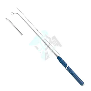 Miglior fornitore Pissco per neurochirurgia Curette dissettore diametro 2.0mm lunghezza di lavoro 140 mm lunghezza totale 265 mm di Pissco