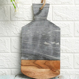 Tabla de Cortar Rectangular de Madera de Diseño Nuevo, Tabla de Cortar de Madera de Acacia con Acabado Natural, Tabla de Cortar para Cocina - Product Image 1