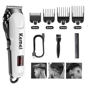 Cortadora de Pelo Profesional Recargable por USB, Silenciosa, Inalámbrica, con Pantalla LCD, para Corte de Pelo Personal - Product Image 1