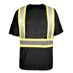 Working T Shirts Men High Visibility <b>Reflective</b> Polyester CE Certified Lightweight <b>Safety</b> <b>Clothing</b> for Construction Road Factory - Product Image 3