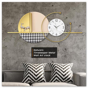 Horloge murale au design rustique, aspect moderne pour la décoration de bureau à domicile, fabrication artisanale - Product Image 4