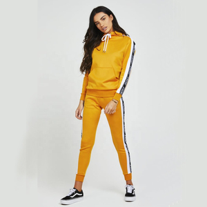 Haut pull/fermeture éclair personnalisé avec survêtement coupe-vent bande latérale lettre nouveau survêtement unisexe survêtement en polyester - Product Image 2