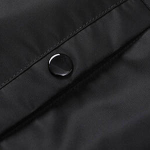 Blouson Bomber à Capuche pour Homme Col Montant Logo Avant Coupe-Vent Décontracté Hiver Gym Sports Vêtement Extérieur Jogging Confort Service Direct - Product Image 5