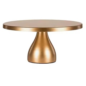 Base para Pastel de Metal con Acabado en Oro Rosa de un Solo Nivel para Mesa de Comedor - Product Image 2