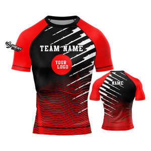 Custom Printed <b>Rash</b> <b>Guard</b> Sublimation Printed Rashguard Mma Rushguard Mma Rashguard for <b>Men</b> - Product Image 4