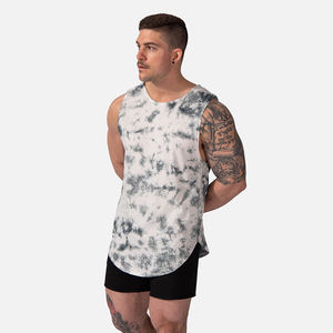 Camiseta sin mangas para hombre hecha a medida, precio al por mayor, ropa deportiva de algodón 100%, camiseta de entrenamiento de punto transpirable para adultos, estilo informal - Product Image 3