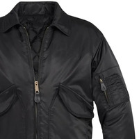 Blouson de sécurité bleu personnalisable pour homme Vêtements de service tactiques avec patchs brodés et fermeture à glissière