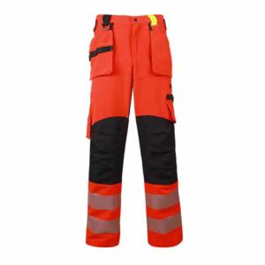 Pantalon de travail de sécurité haute visibilité pour homme, respirant, léger, multi-poches, randonnée en plein air, camping, impression réfléchissante CE - Product Image 1