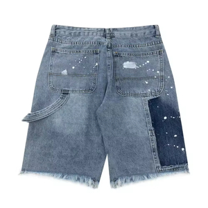 Shorts pour hommes Jeans courts amples Streetwear Baggy Denim délavé pour hommes Shorts en denim de qualité supérieure à prix de gros - Product Image 2
