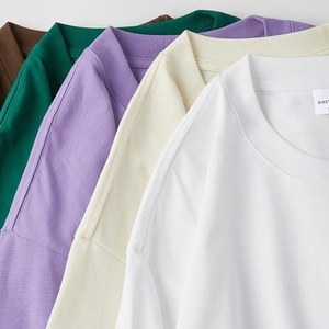 37 couleurs Stock haute qualité décontracté vierge 260 g/m² 100% coton goutte épaule lourd surdimensionné grande taille T-shirt pour hommes - Product Image 2