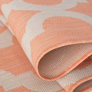 <b>Outdoor</b> Reversible Polypropylene <b>Rug</b> Machine Made Washable Modern Carpet for Travel Orange - Product Image 3