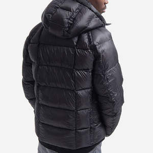 High Quality Customized Men's Plus Size 100% Polyester <b>Casual</b> Shiny Puffer <b>Jacket</b> Breathable Winter Warm Stand High Street - Product Image 5