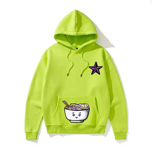 Hoodie court personnalisé délavé à l'acide, effet vieilli, ourlet brut, broderie appliquée, vintage, délavé soleil, sans poche - Product Image 3