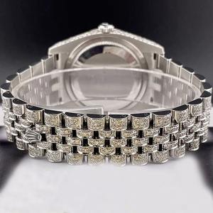 Alta demanda, diseño personalizado, relojes de acero inoxidable para hombre con diamantes naturales helados, reloj con esfera de la India disponible para la venta - Product Image 5