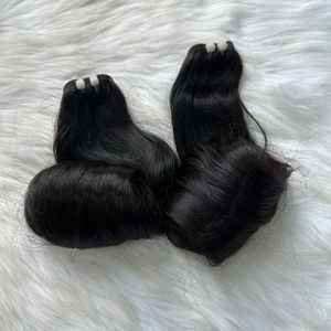 SUPER DOBLE DIBUJADO PURO NEGRO FUNMI BOUNCY ROLL RIZOS CUTÍCULA ALINEADO RAW VIETNAMÉS CABELLO VIRGEN TEJIDO CABELLO HUMANO para PELUCAS - Product Image 3