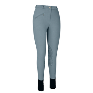 Pantalones ecuestres duraderos y flexibles para mujer con parche acanalado en la rodilla Pantalones de mujer para productos de equitación - Product Image 2