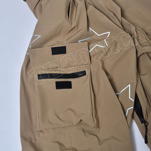 2025 nuevo pantalón de esquí holgado nieve OEM tela poliéster de alta elasticidad forro de nailon impermeable a prueba de viento transpirable invierno Snowboard - Product Image 5
