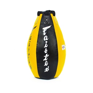 Kickboxing Training Gear Fairtex Super Tear Drop Heavy Bag Unfilled Custom Logo Genuine <b>Leather</b> Muay Thai Punching Sand Bags - Product Image 4