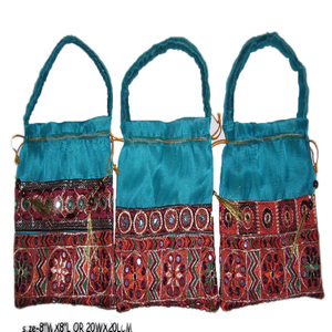 Tamaño personalizado Logo Poliéster Durable Alta calidad Organza Bolsas de regalo Cordón Joyería Embalaje de dulces Bordado de varios colores - Product Image 2