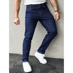 Jeans de Mezclilla Rectos de Cintura Alta, Estilo Vintage Retro Moderno, Corte Holgado para Hombre, Lavables y Transpirables, Tallas 26-40 - Product Image 4