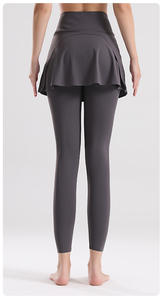 Entrenamiento Deporte Correr GIMNASIO Fitness Yoga Wear Pantalones deportivos Yoga Leggings con falda Scrunch Butt leggings para mujeres - Product Image 3