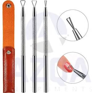 Empujador de Cutículas de Acero Inoxidable de Doble Cara al por Mayor con Logotipo Personalizado, Herramienta Duradera para el Cuidado de las Uñas para Manicura y Pedicura - Product Image 5