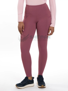 Pantalones de equitación para mujer, ropa de competición de entrenamiento, ajuste relajado, estiramiento flexible en cuatro direcciones, estilo profesional, uso en las cuatro estaciones - Product Image 6