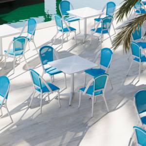 Silla de Comedor Apilable de Plástico Contemporánea Flash-N para Apartamento y Bar en Casa - Product Image 4