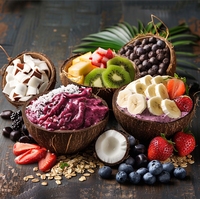 Distributeur Leveren Kokosnoot Acai Kommen Fabriek Direct Vietnam Handgemaakt Eco Biologisch Afbreekbaar Goedkoop