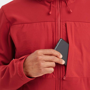 Custom Logo Outdoor Winter Windbreaker Softshell <b>Men</b> Staff Uniform Windproof Softshell <b>Jacket</b> Full Zip With Hood - Product Image 5