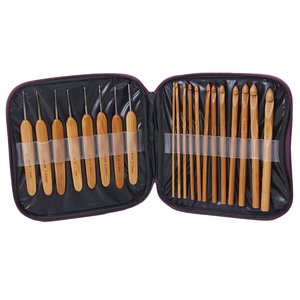 Stockage d'aiguilles à tricoter longues en bois pour débutants Style simple R Artisanat AH 868 Logo personnalisé Option de haute qualité pour facile - Product Image 2