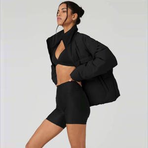 แจ็กเก็ตแบบบุนวมน้ำหนักเบาสำหรับผู้หญิงปรับแต่งได้สำหรับกีฬากลางแจ้งชุดฤดูหนาวแฟชั่นปรับแต่งได้ไซส์ใหญ่พิเศษ - Product Image 4