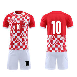 Diseño personalizado Impresión de transferencia de calor fútbol hombres conjunto completo camiseta de fútbol secado rápido uniforme de fútbol unisex CONJUNTO DE NUEVA TEMPORADA - Product Image 5