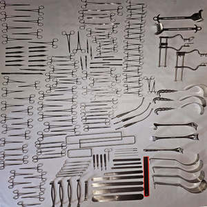 Ensemble de laparotomie de 197 pièces, instruments chirurgicaux en acier inoxydable, manuel, antirouille, passivé, kit chirurgical complet - Product Image 2