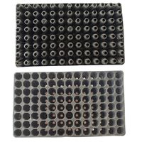 Barquettes à semis transparentes réutilisables ultra-flexibles à 104 cellules avec trous de drainage, en plastique agricole robuste et écologique